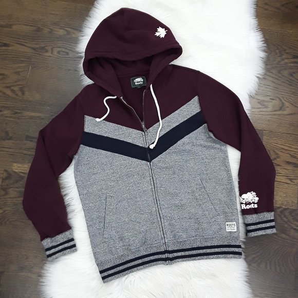 Roots Other - Roots Canada Hooded Sweatshirt Beaver Maple Logo M